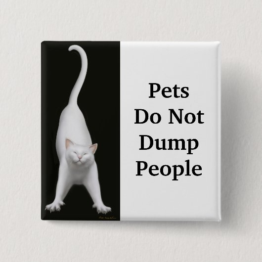 Katzen-Rettung Pets Button (Vorderseite)