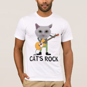 KATZEN ROCKEN, KATZE SPIELT GITARRE T-Shirts