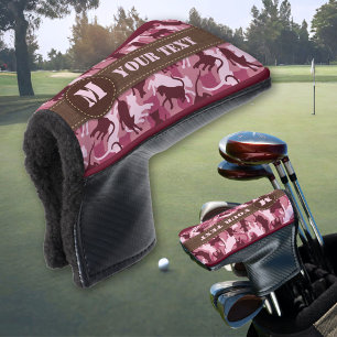 Katzen Rosa Tarnung Golf Headcover