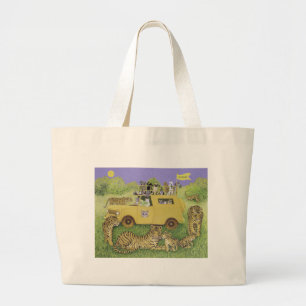 Katzen-Safari Jumbo Stoffbeutel