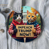 Katzen sagen Impeach Trump Button (Beispiel)