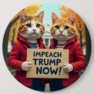 Katzen sagen Impeach Trump Button