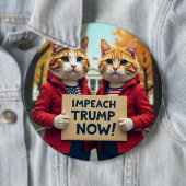 Katzen sagen Impeach Trump Button (Beispiel)