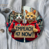 Katzen sagen Impeach Trump Button (Beispiel)