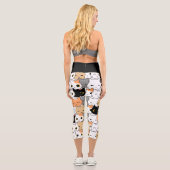 Katzen Sammler Capri Leggings (Rückseite)