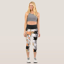 Katzen Sammler Capri Leggings