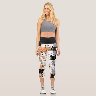 Katzen Sammler Capri Leggings