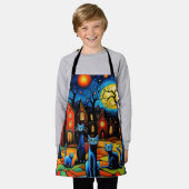 Katzen schauen schürze (Getragen)