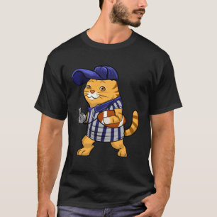 Katzen Schiedsrichter Fußball Hut Liebt Haustier M T-Shirt