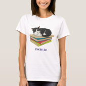 Katzen schlafen auf Büchern Shirt (Vorderseite)