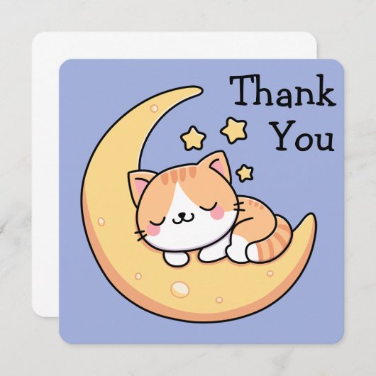 Katzen schlafen auf dem Mond Danke (Vorne/Hinten)