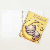 Katzen schlafen auf dem MondNotebook Planer (Anzeige)