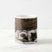 Katzen Schlafen auf einem Bett Kaffeetasse (Mittel)