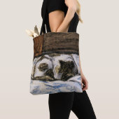 Katzen Schlafen auf einem Bett Tasche (Von Nahem)