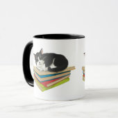 Katzen schlafen auf Tasse (Vorderseite Links)