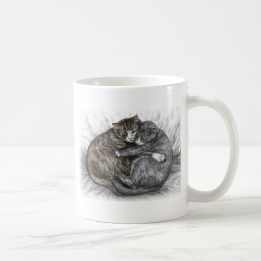 Katzen schlafen kaffeetasse (Rechts)