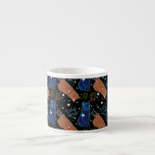 Katzen schlafen nicht nachts! espressotasse (Vorderseite)