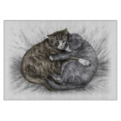 Katzen schlafen schneidebrett (Vorderseite)