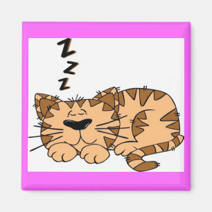 Katzen-SchlafenCartoon-Magnet Magnet
