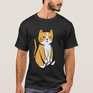Katzen-Schlagzeuger-Instrumentenspieler Lustiges T T-Shirt