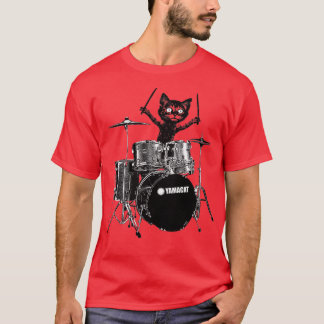 Katzen Schlagzeuger  T-Shirt