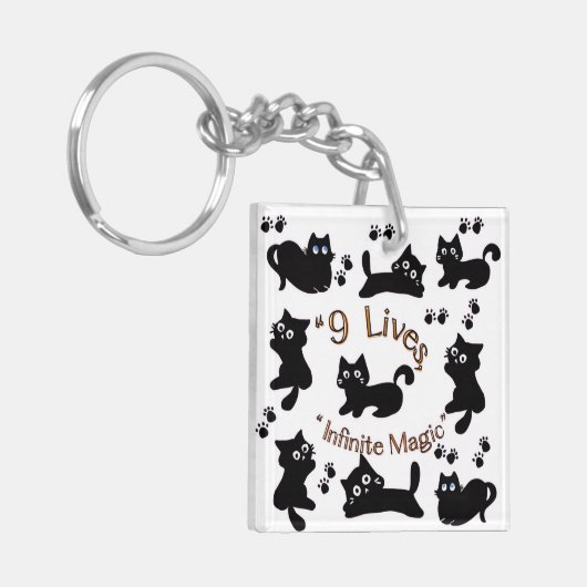 Katzen Schlüsselanhänger (Vorderseite links)