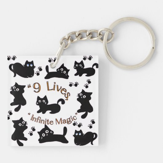 Katzen Schlüsselanhänger (Rückseite)