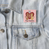 Katzen Schnurren-fection T-Shirts und Geschenke Button (Beispiel)