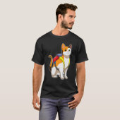 Katzen-Schulranzen T-Shirt (Vorne ganz)