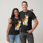 Katzen-Schulranzen T-Shirt (Unisex)