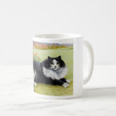 Katzen-, Schwarze u. weißekatze Louis Wain Kaffeetasse (VorderseiteRechts)