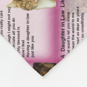 Katzen-Schwiegertochter-Gedicht Fleecedecke (Ecke)