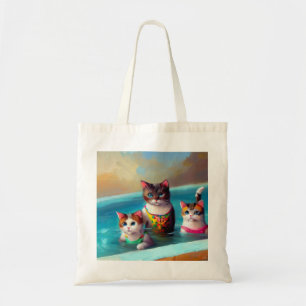 Katzen Schwimmen Tragetasche