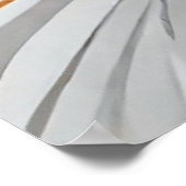 Katzen sehen sich modernen Kunstplakaten gegenüber Poster (Ecke)