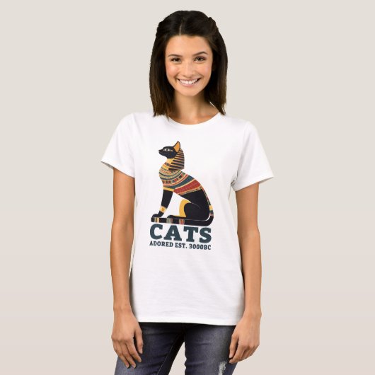 Katzen - seit 3000 v. Chr. T-Shirt (Vorne ganz)