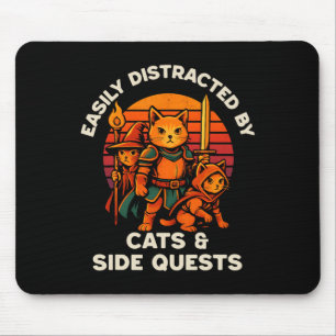 Katzen-Seitensuche Lustige Katzen Tischspieler Ner Mousepad