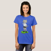 Katzen-Sekretär-Note T-Shirt (Vorne ganz)