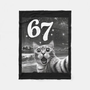Katzen-Selfie mit 67 Meme Lustige Katzen Grafik fü Fleecedecke