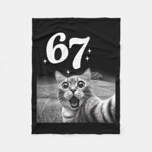 Katzen-Selfie mit 67 Meme Lustige Katzen Grafik fü Fleecedecke