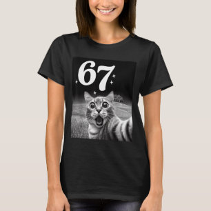 Katzen-Selfie mit 67 Meme lustige Katzen Grafik fü T-Shirt