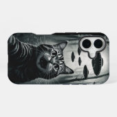Katzen-Selfie-UFO-Entführung: Feline Alien-Begegnu iPhone 16 Hülle (Rückseite (Horizontal))