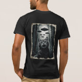 Katzen-Selfie-UFO-Entführung: Feline Alien-Begegnu T-Shirt (Rückseite)