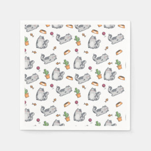 Katzen Serviette