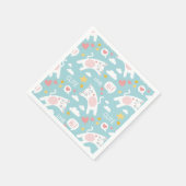 Katzen Serviette (Ecke)