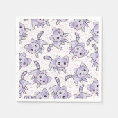 Katzen Serviette (Vorderseite)