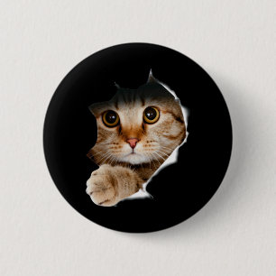 Katzen-Shirt Lustige Katzenliebhaber-Geschenke für Button