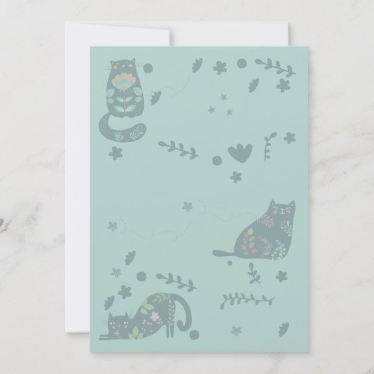 KATZEN SIE MICH, WENN SIE EINE GUTE EINLADUNG KATZ (Rückseite)