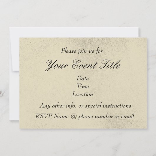 Katzen-Silhouette-französisches Einladung (Rückseite)