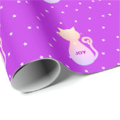 Katzen-Silhouette Geschenkpapier (Rolleneckpunkt)