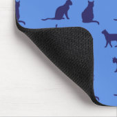 Katzen-Silhouette-Mauspad Mousepad (Ecke)